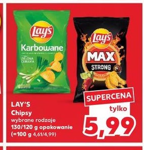 Chipsy zielona cebulka Lay's karbowane promocja