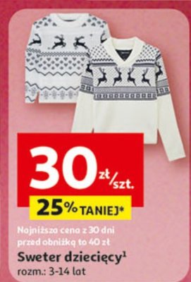 Sweter dziecięcy promocja w Auchan