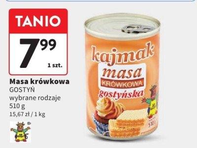 Masa krówkowa GOSTYN wybrane rodzaje promocja w Intermarche