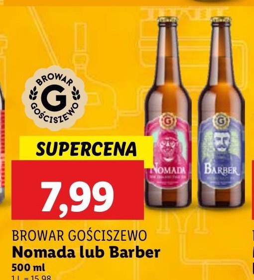 Piwo Gościszewo nomada promocja w Lidl