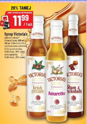 Syrop Victoria's Amaretto promocja w POLOmarket