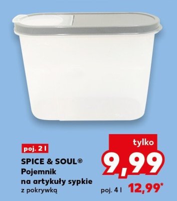 Pojemnik na artykuły sypkie z pokrywką promocja w Kaufland