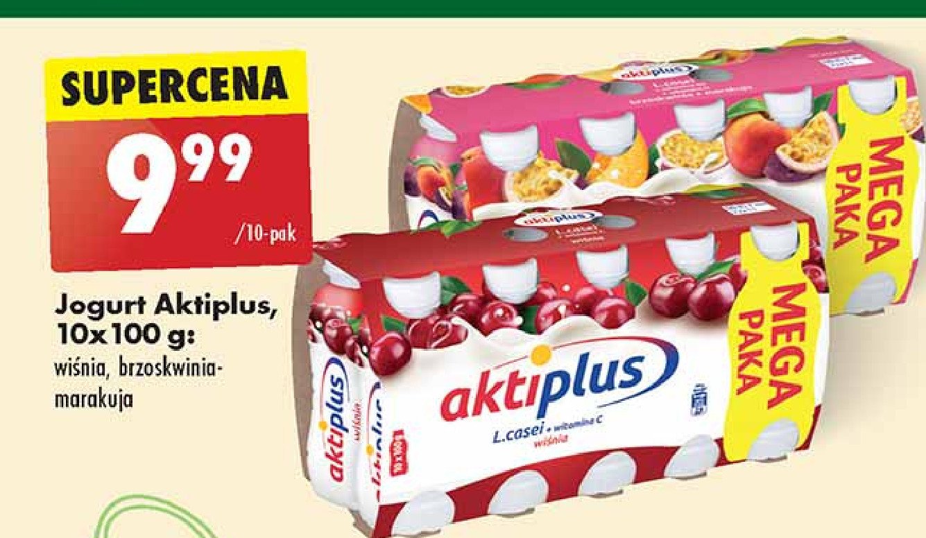 Jogurt brzoskwinia-marakuja Aktiplus promocja