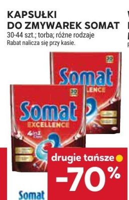 Kapsułki do zmywarki Somat 30-44 szt., tuba, różne rodzaje promocja w Stokrotka