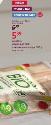 Żelki wegańskie enerBIO o smaku owocowym, 100 g promocja w Rossmann