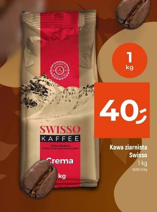 Kawa SWISSO KAFFEE promocja