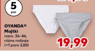 Majtki damskie 5 par promocja w Kaufland
