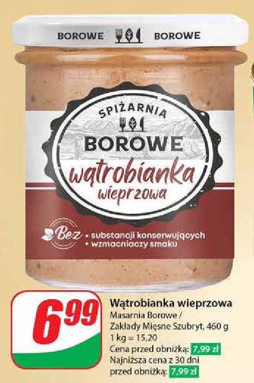 Wątrobianka wieprzowa SPIŻARNIA BOROWE promocja