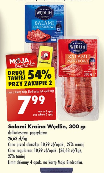 Salami delikatesowe Kraina wędlin promocja