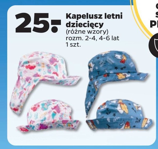 Kapelusz letni dziecięcy 4-6 lat promocja