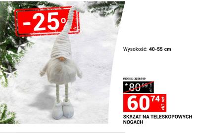 Skrzat na teleskopowych nogach 40-55 cm promocja w Merkury Market