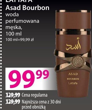 Perfumy LATTAFA Asad Bourbon woda perfumowana męska promocja w Hebe