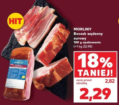 Boczek wędzony surowy promocja w Kaufland