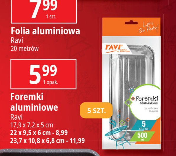 Foremka aluminiowa 1.5 l Ravi promocja