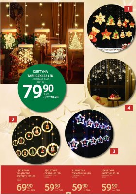 Kurtyna okręgi 100 LED promocja w Selgros