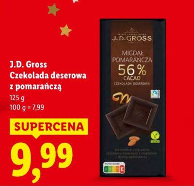 Czekolada deserowa z pomarańczą promocja w Lidl