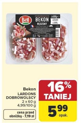 Bekon Lardons Dobrowolscy Bell promocja w Carrefour