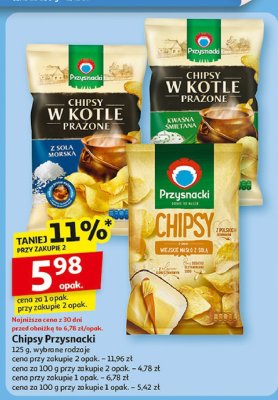 Chipsy o smaku masła z solą Przysnacki promocja