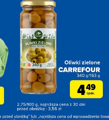 Oliwki zielone Carrefour promocja w Carrefour Express