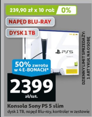 Konsola Sony PS 5 slim promocja w Auchan