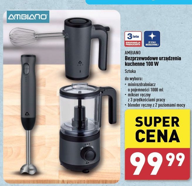 Rozdrabniacz elektryczny AMBIANO promocja w Aldi