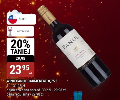 Wino Panul Carmenere 0,75 l promocja w bi1