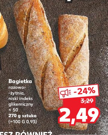 Bagietka razowo-żytnia promocja