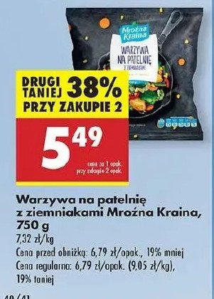 Warzywa na patelnię z ziemniakami Mroźna kraina promocja