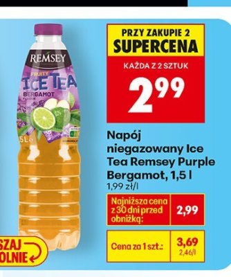 Napój niegazowany Ice Tea  Purple Bergamot, 1,5 l promocja w Biedronka