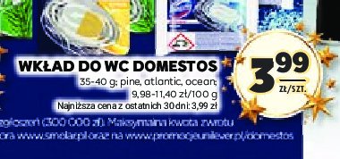 Wkład do kostki wc ocean (atlantic) Domestos 3in1 power promocja w Stokrotka