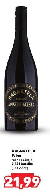 Wino półwytrawne RAGNATELA ROSSO APPASSIMENTO promocja