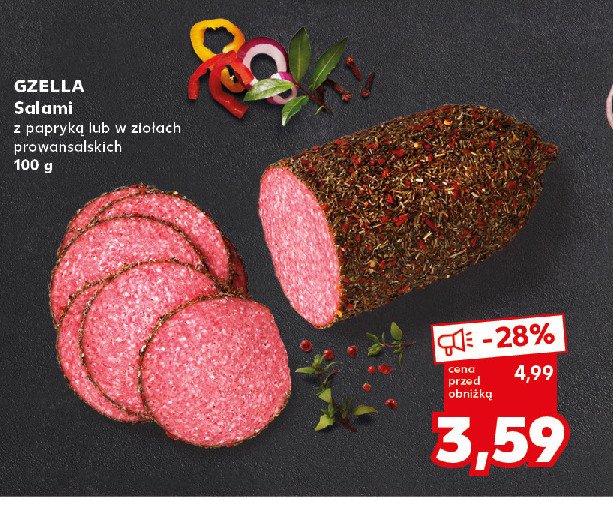 Salami w ziołach prowansalskich Gzella promocja