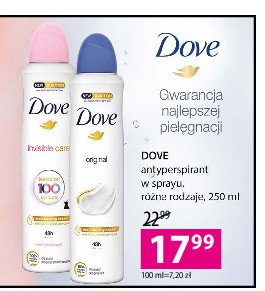 Dezodorant floral touch Dove invisible care promocja