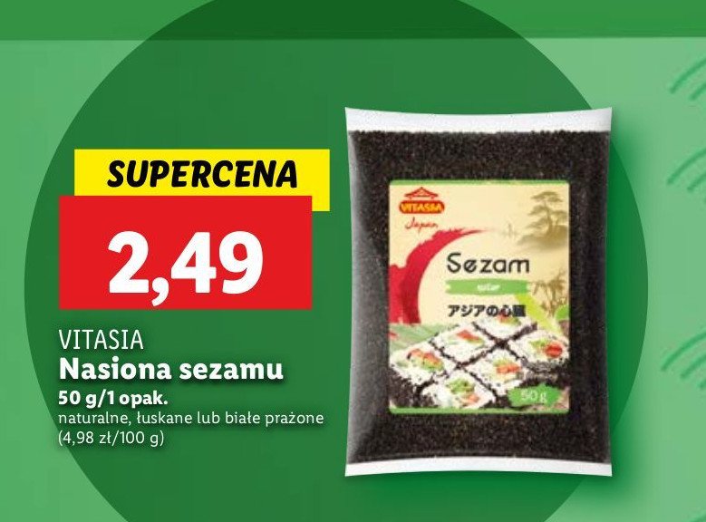 Sezam czarny Vitasia japan promocja