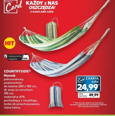 Hamak 200 x 100 cm K-classic countryside promocja