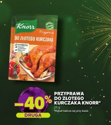 Przyprawa do złotego kurczaka Knorr promocja w Stokrotka