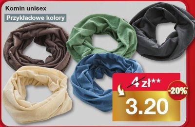 Komin unisex promocja w Woolworth