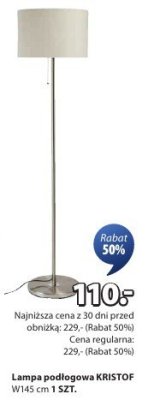 Lampa podłogowa KRISTOF W145 cm 1 SZT. promocja w Jysk