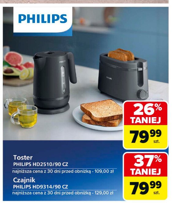 Toster hd2510/90 Philips promocja w Carrefour