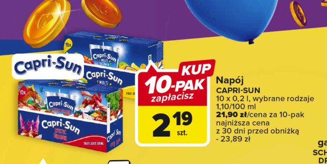 Nap贸j tropical Capri-sun promocja