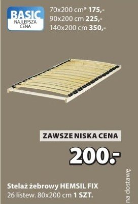 Stelaż zebrowy HEMSIL FIX promocja w Jysk