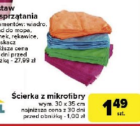 Ścierka z mikrofibry 30 x 35 cm promocja