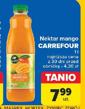 Nektar mango Carrefour sensation promocja