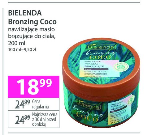 Masło do ciała brązujące Bielenda bronzing coco promocja