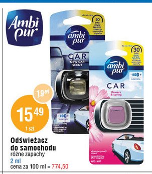 Odświeżacz powietrza new zeland spring Ambi pur car promocja