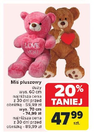 Miś pluszowy 70 cm promocja