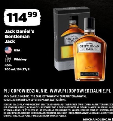 Whisky Jack Daniel's Gentleman Jack promocja w Netto