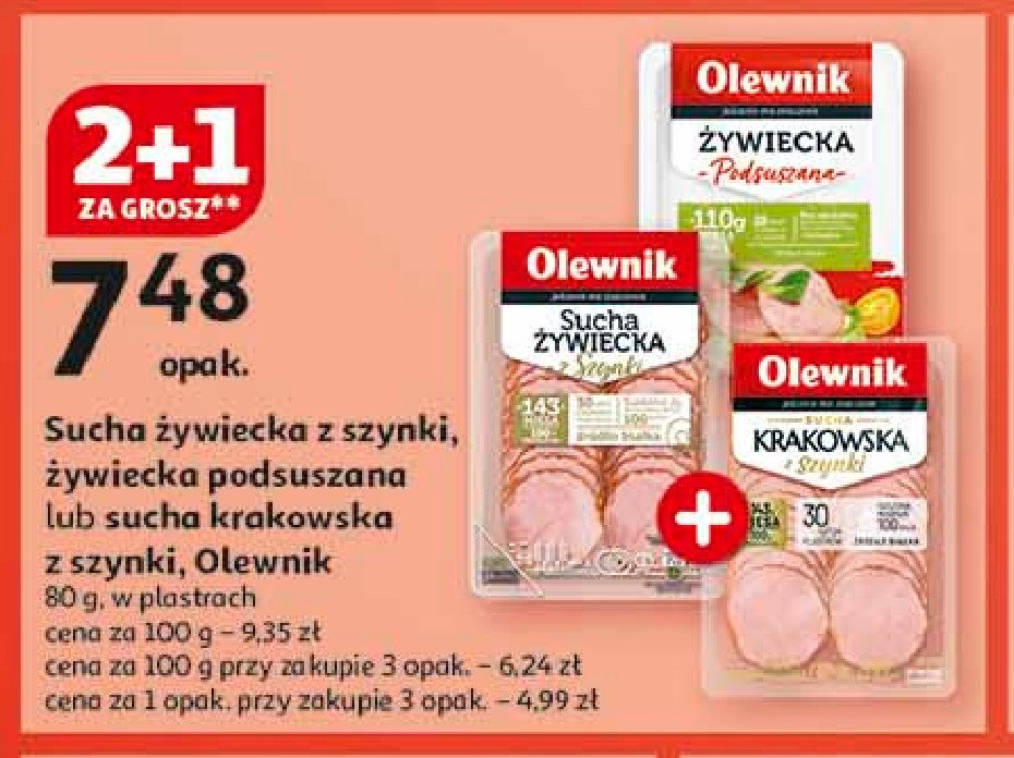 Kiełbasa krakowska z szynki Olewnik promocja