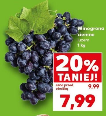 Winogrona ciemne luzem promocja w Kaufland