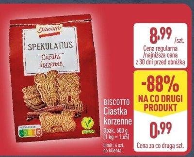 Ciastka korzenne Spekulatius  promocja w Aldi